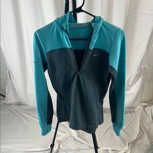 Nike Women's Two-Tone Jacket - Black and Blue